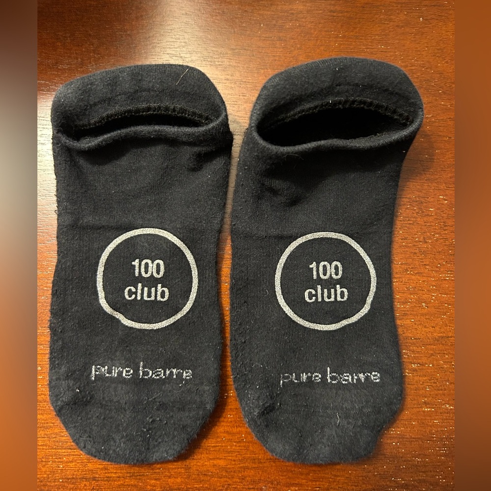 Pure Barre 100 Club socks! Size S